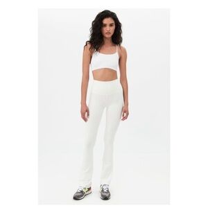 Splits59 Women's White High-Waisted Flare Leggings